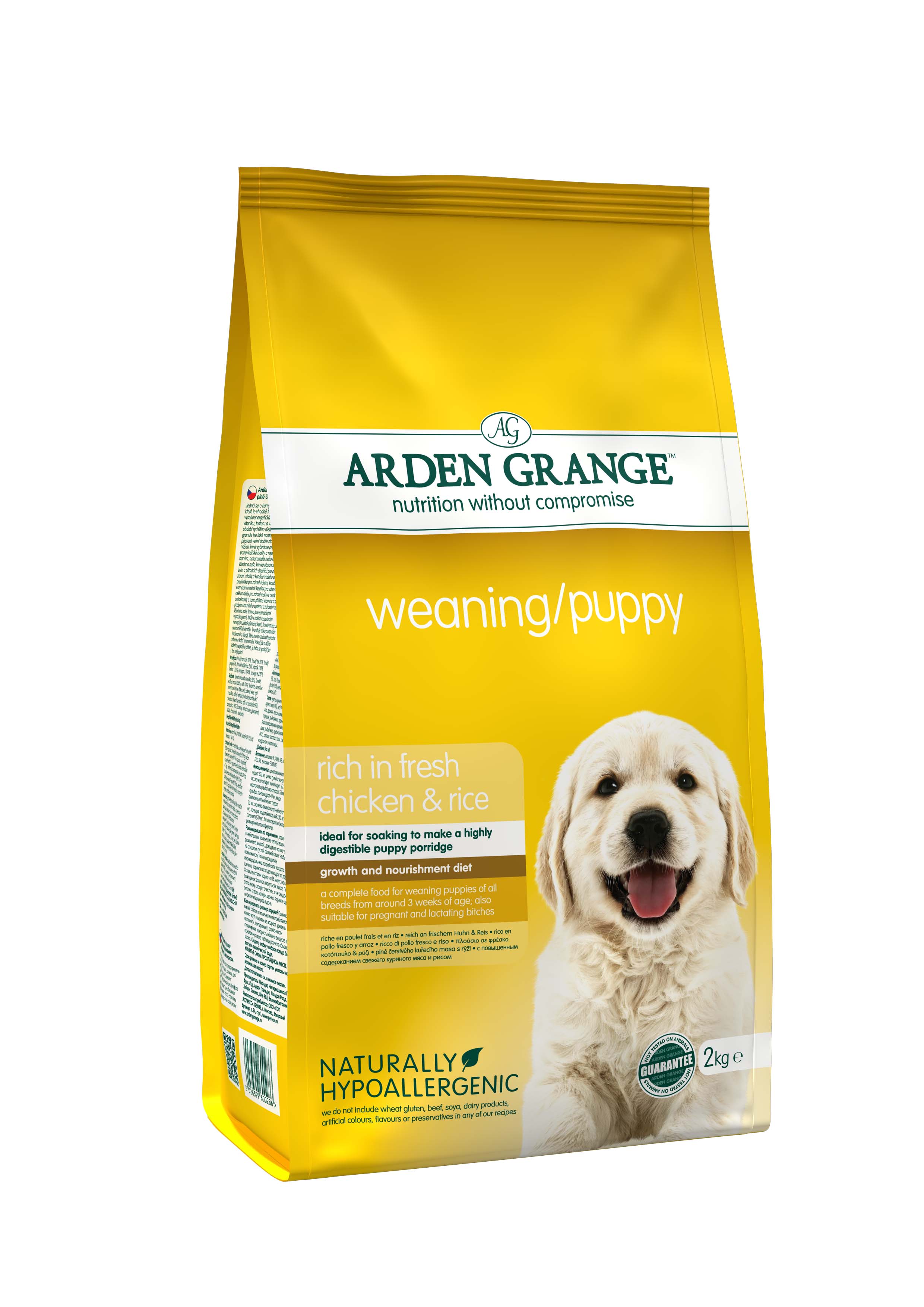 Arden Grange Dry Dog Food Weaning Puppy Chicken & Rice 2-kg