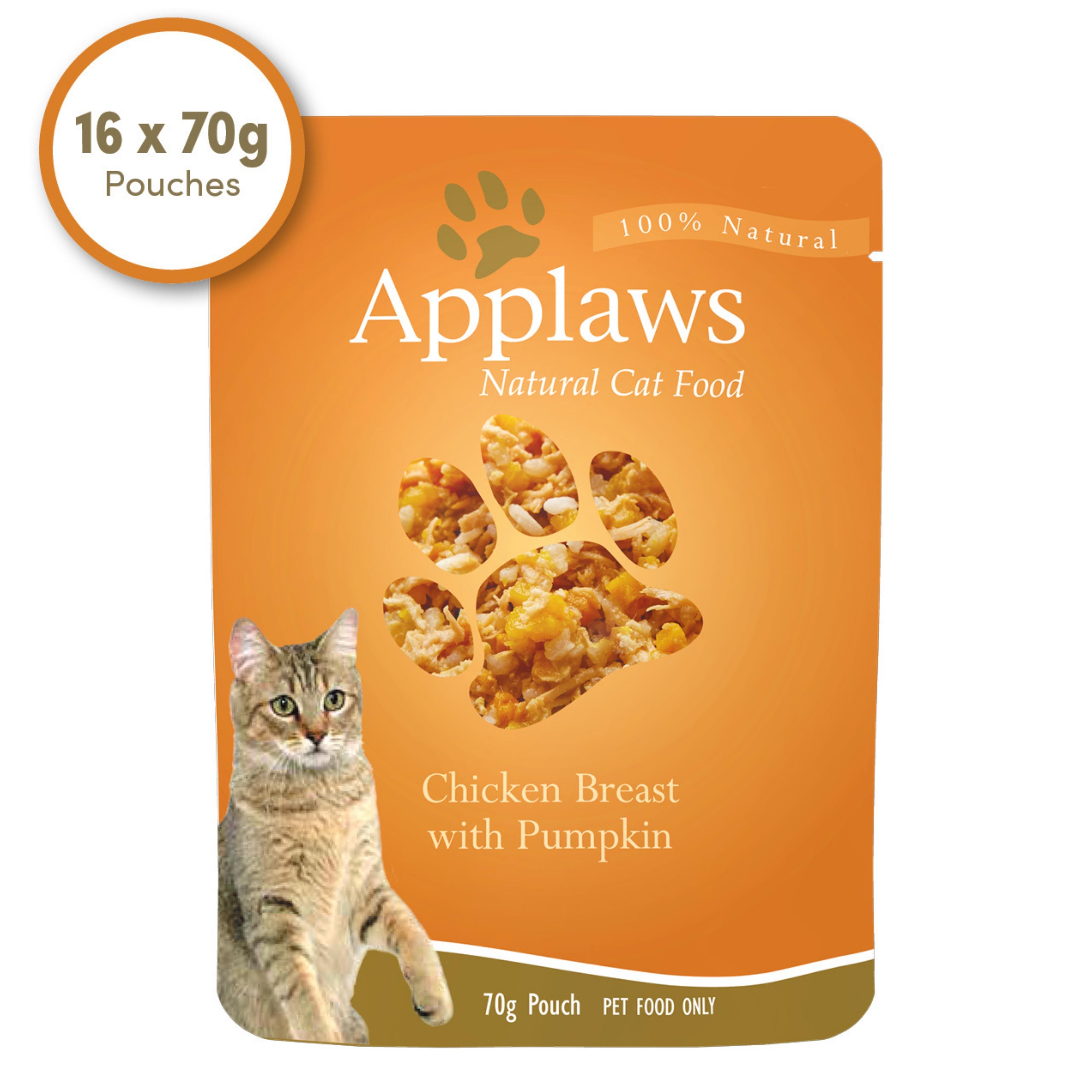 Applaws Cat Wet Food 70g Chicken Breast with Pumpkin in Broth