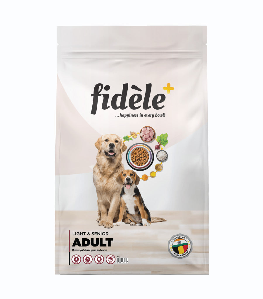 Fidele+ Dry Dog Food Adult Light & Senior 1-Kg