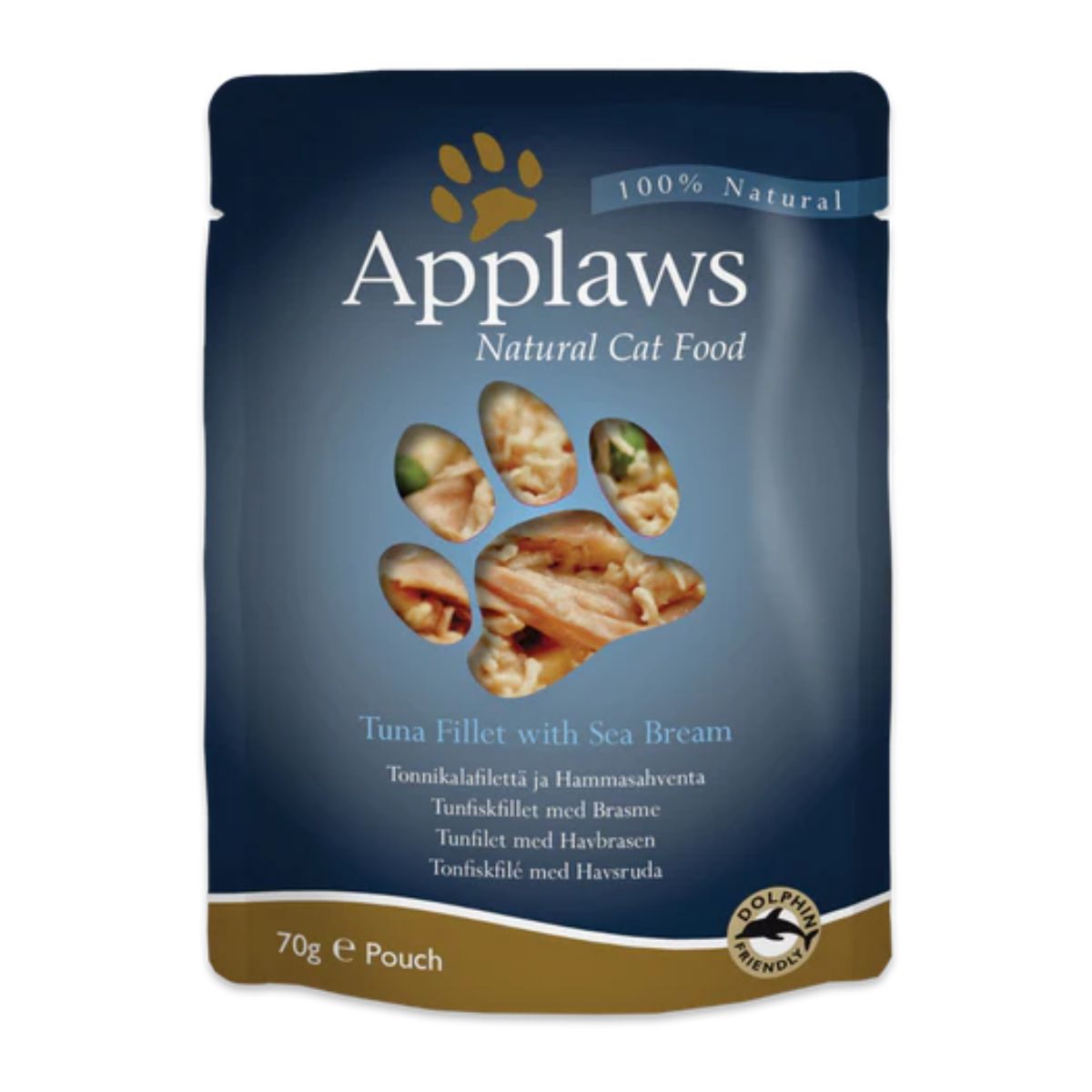 Applaws Cat Wet Pouch Tuna Fillet With Sea Bream 70 Gm