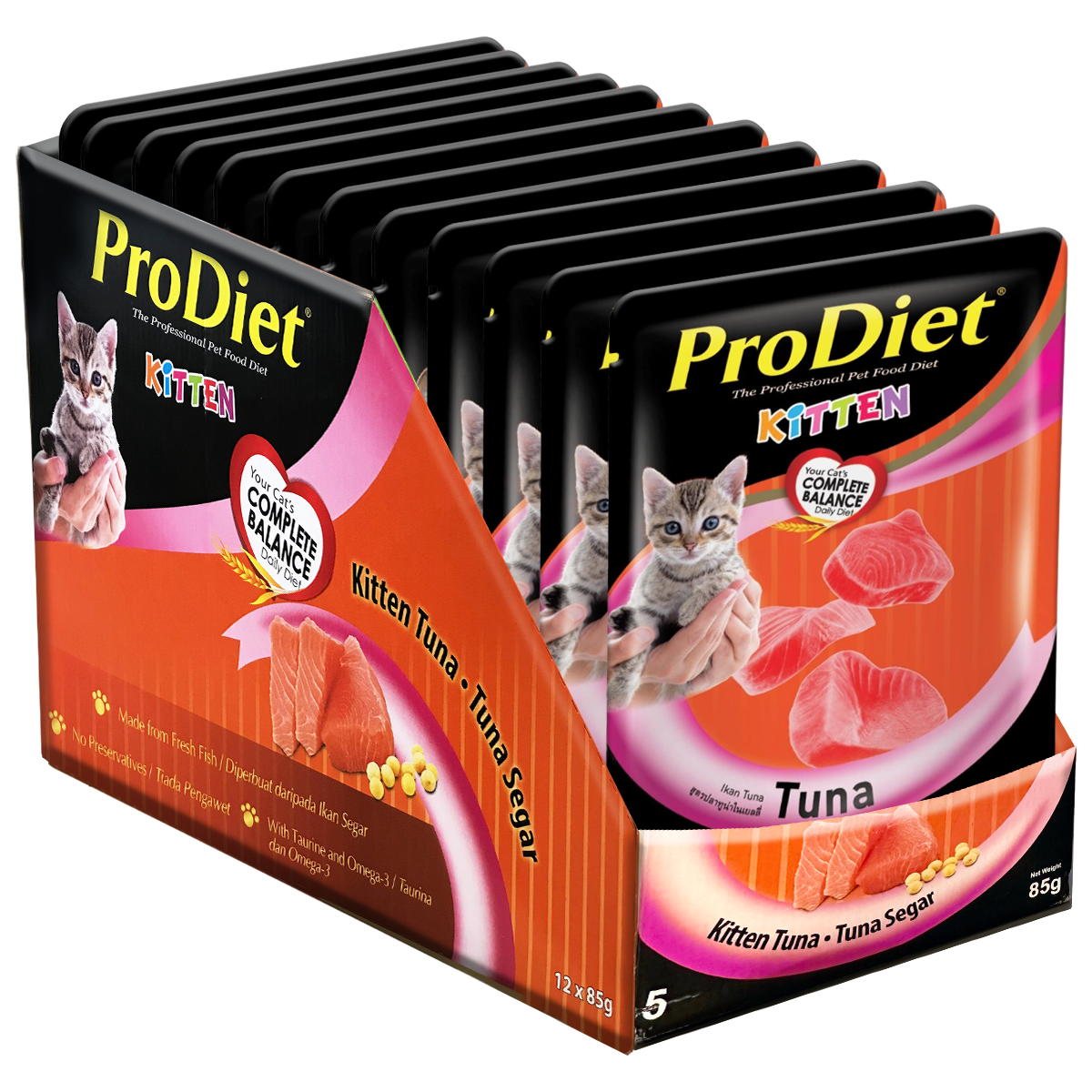 ProDiet Wet cat Food Pouch Kitten Tuna 85 g