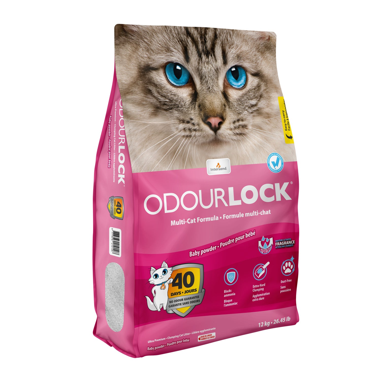 Intersand Odourlock Baby Powder Cat Litter 12 Kg
