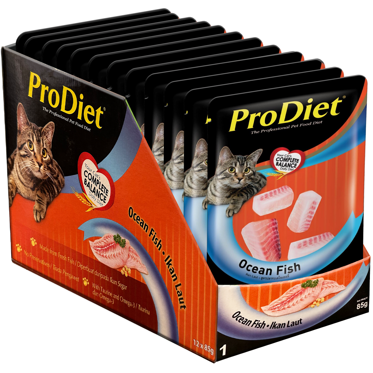 ProDiet Wet cat Food  Pouch Ocean Fish 85 g