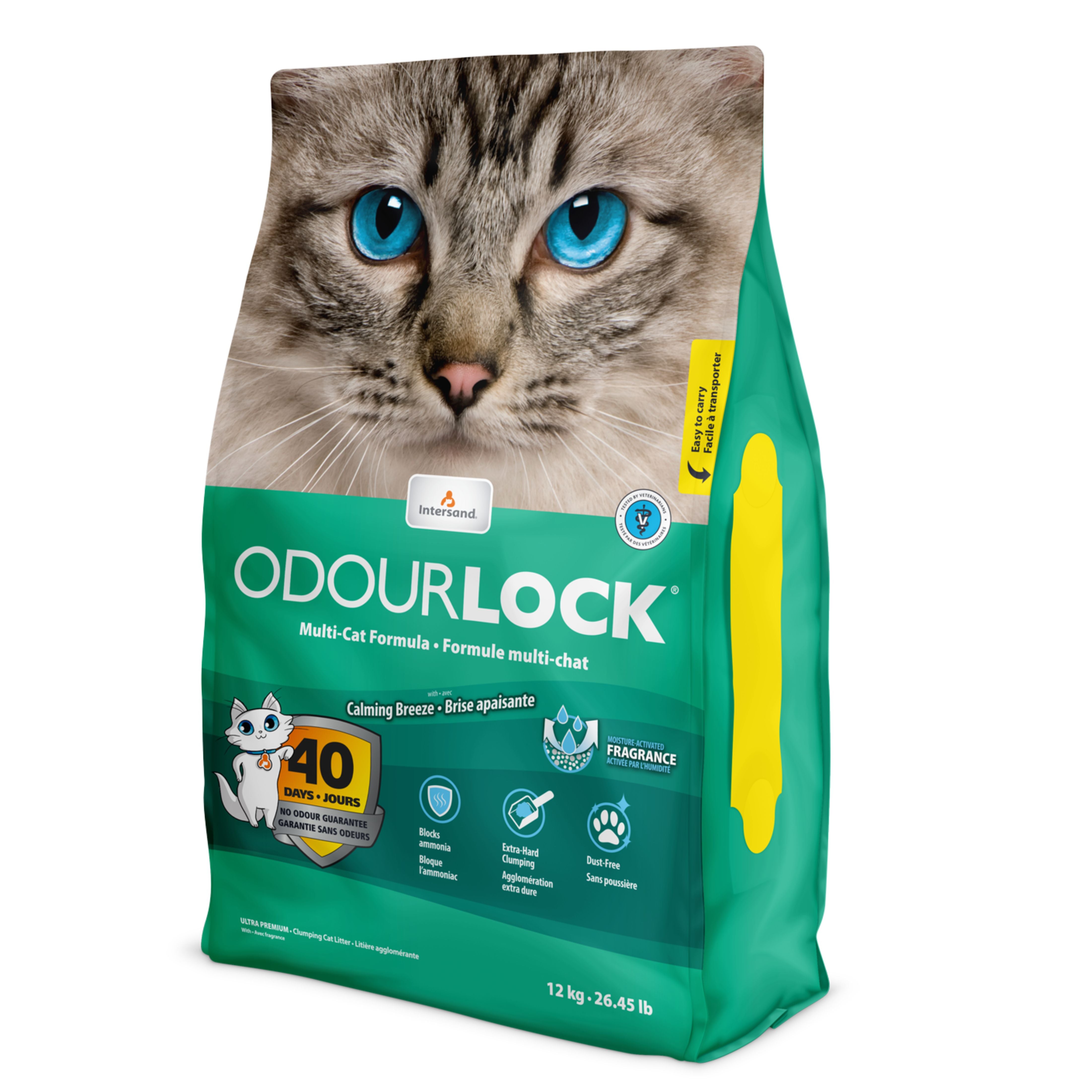 Intersand Odourlock Mineral Cat Litter Calming Breeze 12-kg