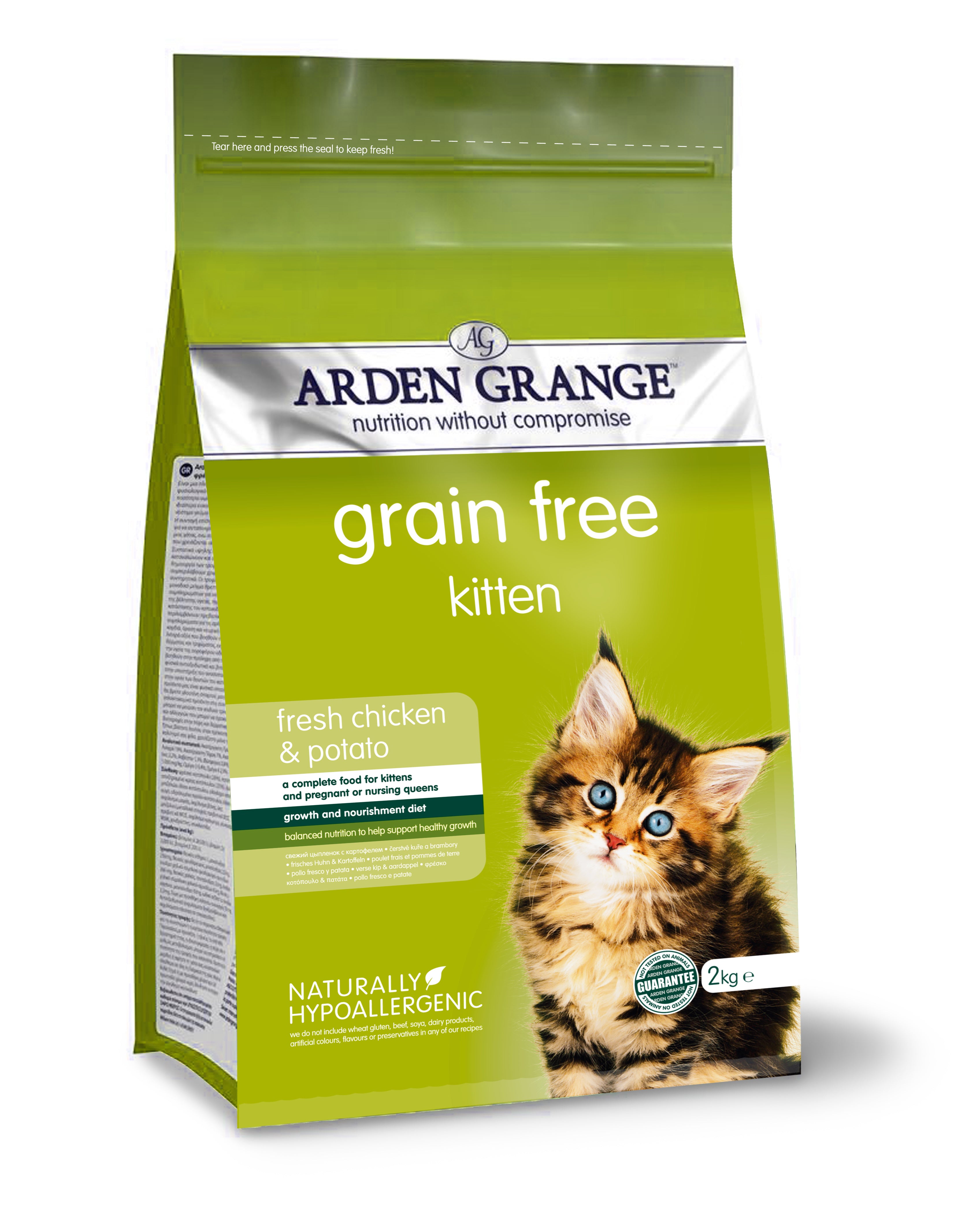 Arden Grange Dry Kitten Food Chicken & Potato 2-kg
