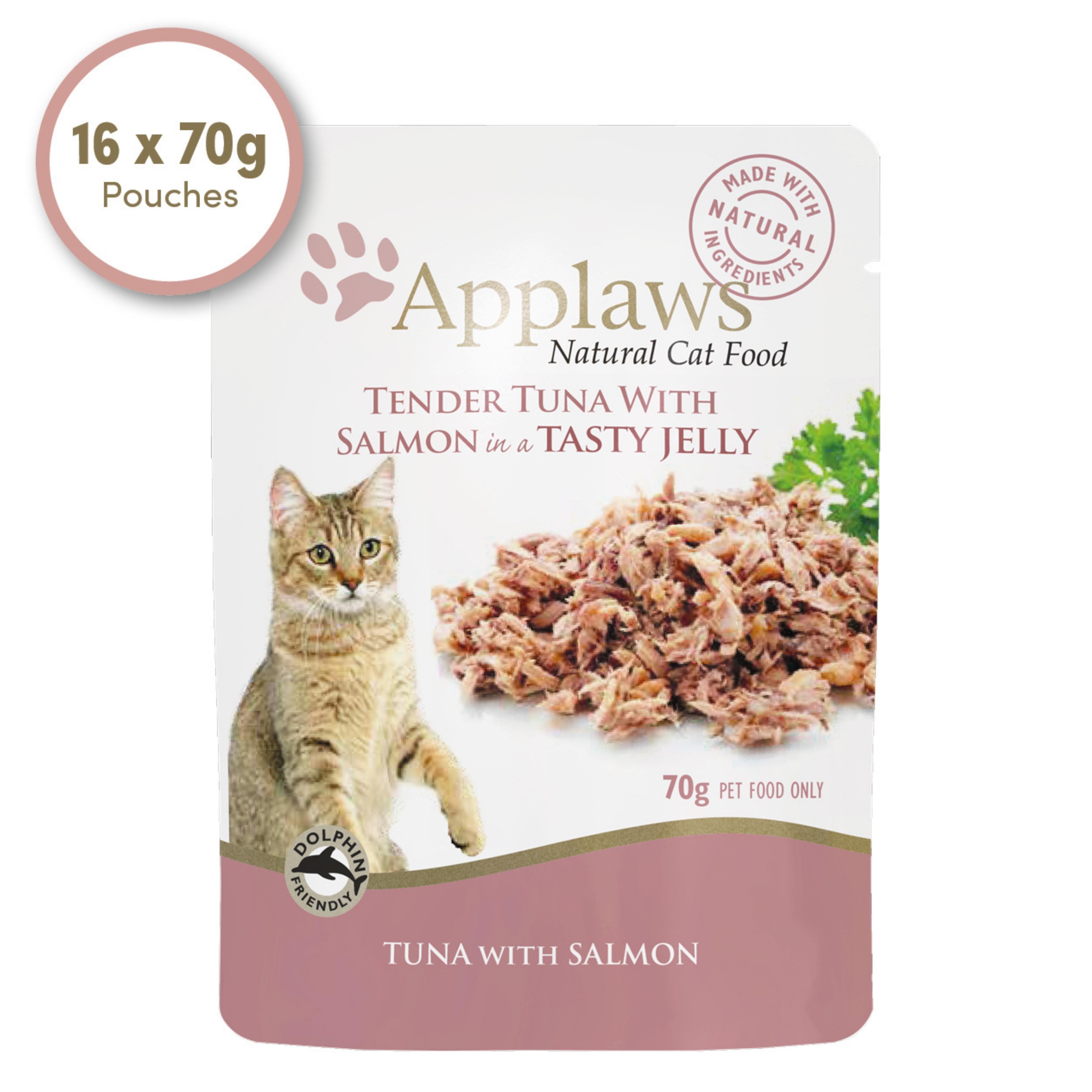Applaws Cat Wet Food 70g Tender Tuna with Salmon in a Tasty Jelly