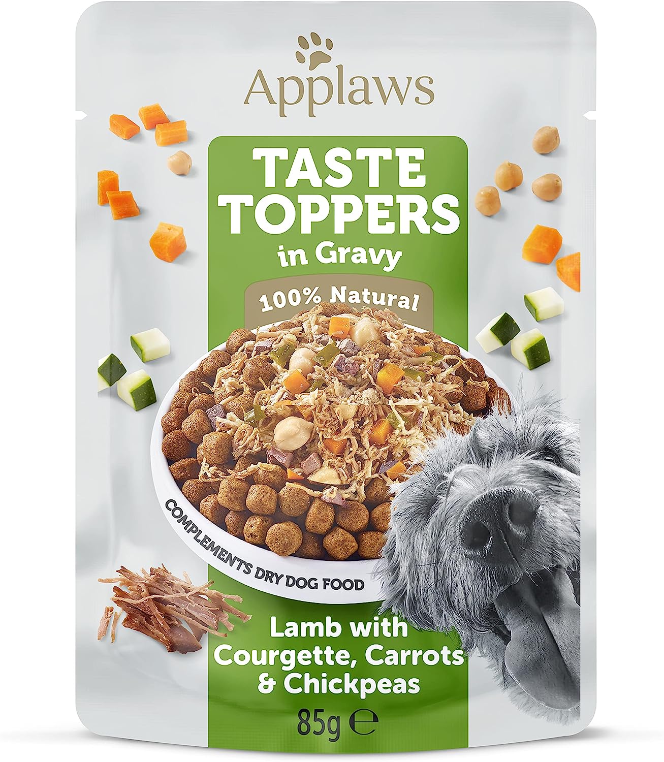 Applaws Wet Dog Food Lamb With Courgette Carrots & Chickpeas 85 Gm Pouch  Pack Of 12
