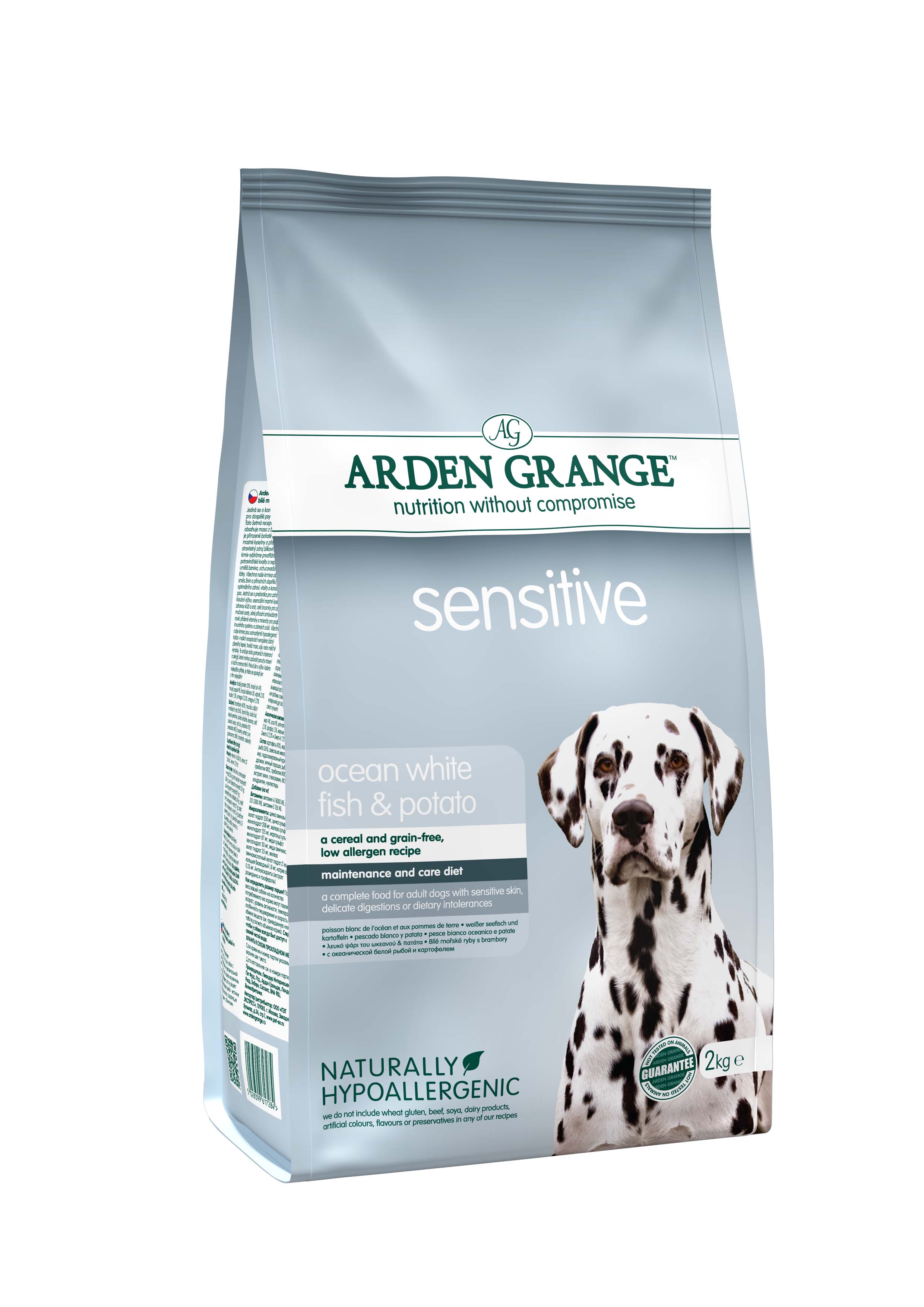 Arden Grange Dry Dog Food Adult Sensitive 12-kg