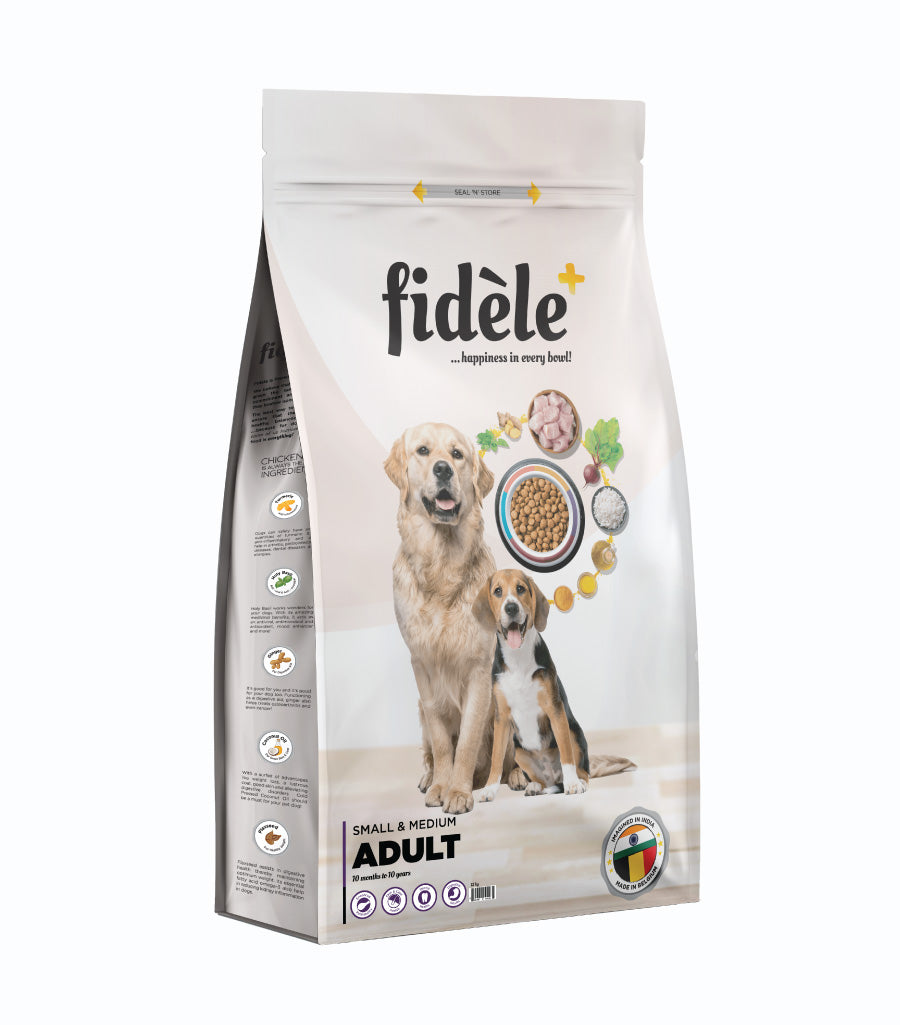 Fidele+ Dry Dog Food Adult Small & Medium 12-Kg