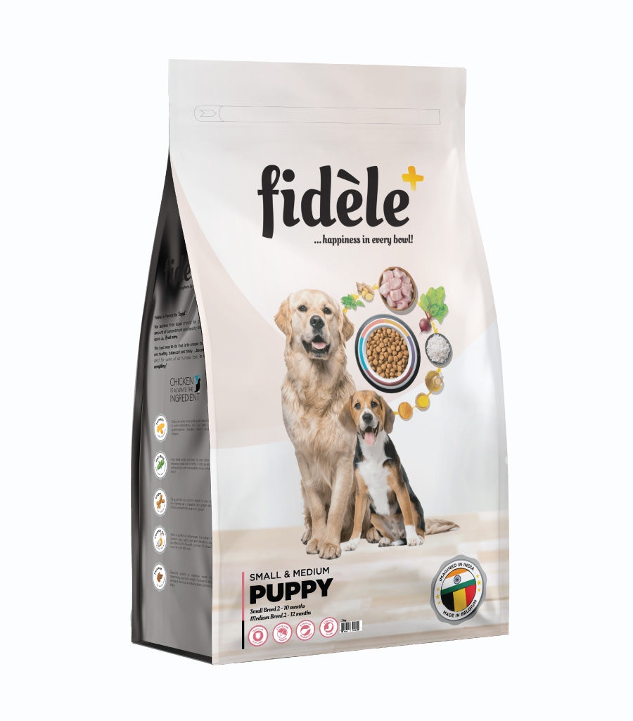 Fidele+ Dry Dog Food Small & Medium Puppy 3-Kg