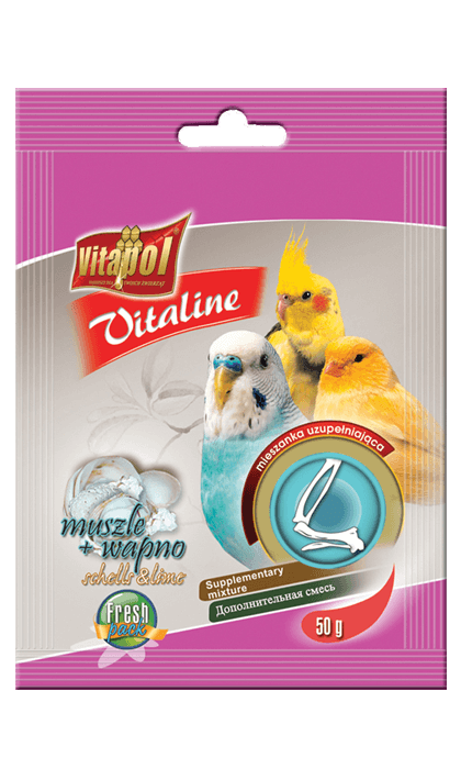 Vitapol Vitaline Feed Supplement Shell & Lime for Birds 50-gm